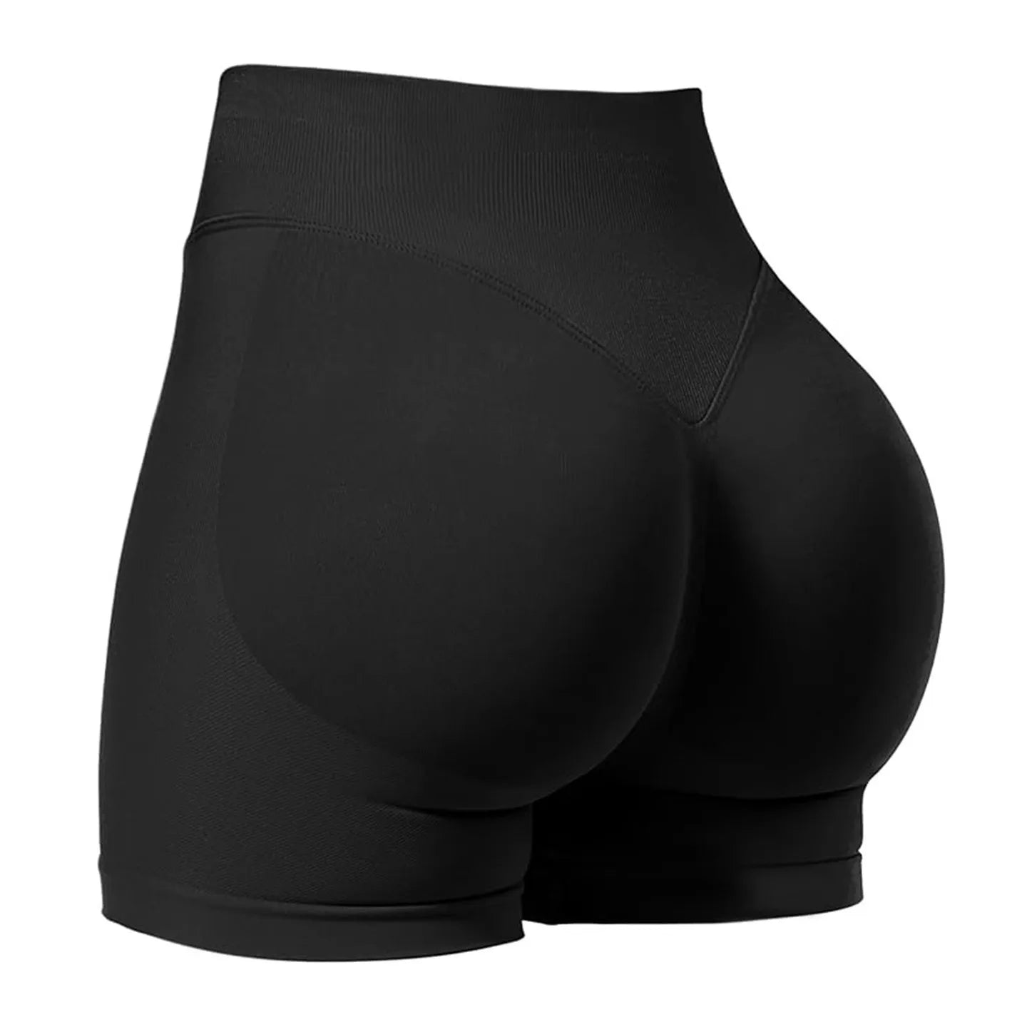 Women's Seamless Gym Shorts - Low Waist Yoga Running Shorts