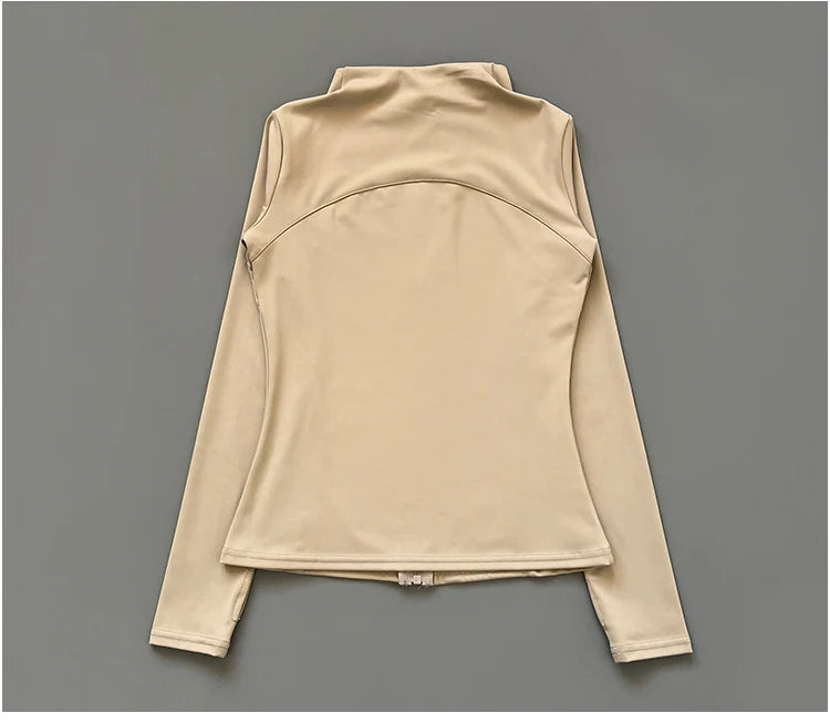 Women's Fitness Jacket - Quick Dry Slim-Fit Zipper Yoga Jacket