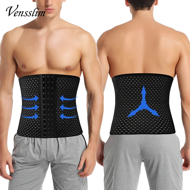 Men’s Waist Trainer Sweat Belt – Sauna Core Trimmer