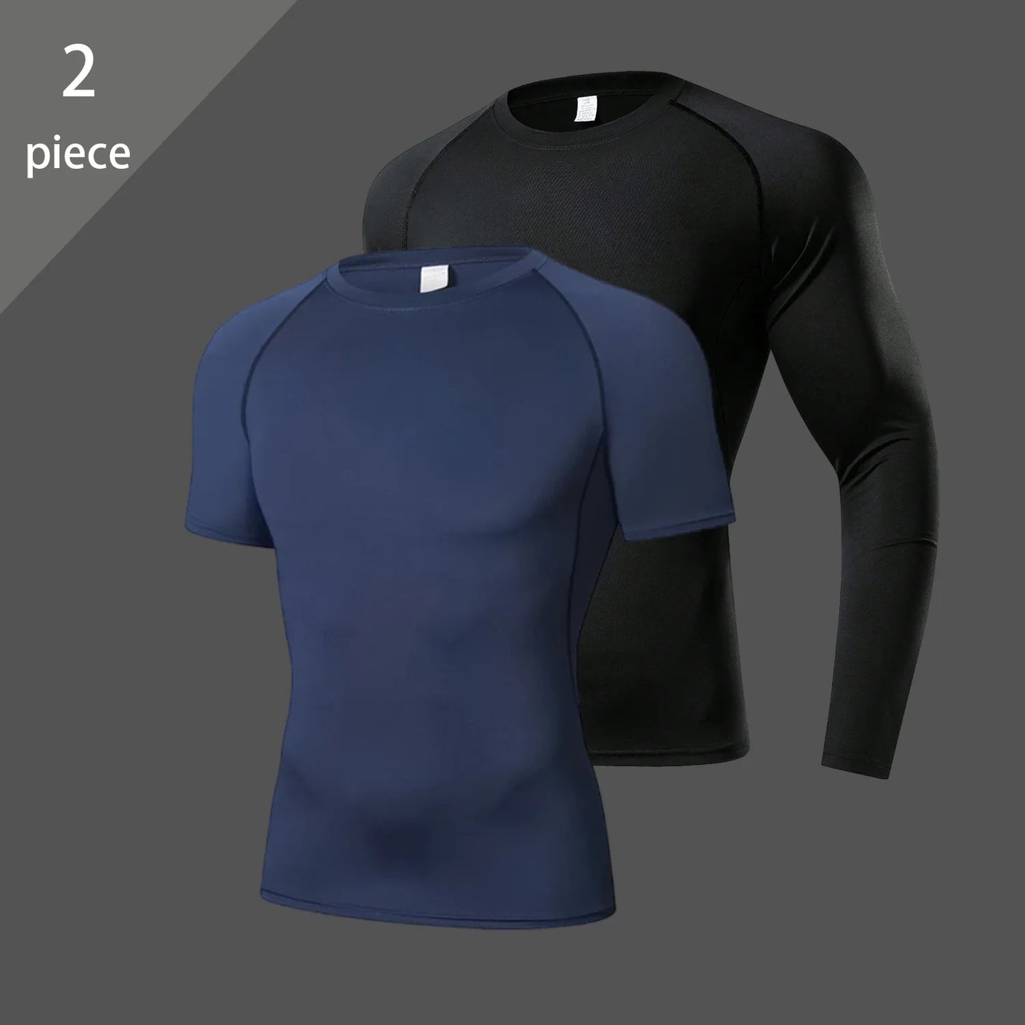 Men's Long Sleeve Compression Shirt – Elastic Training Top