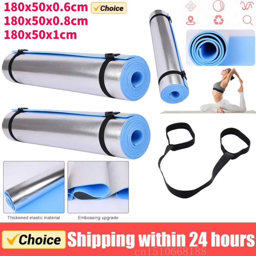Premium Yoga Mat - 6mm/8mm/10mm Anti-Slip EVA Foam