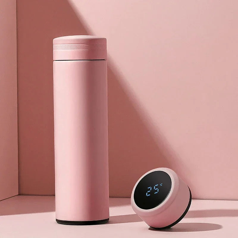 Insulated Thermos Bottle with Temperature Display - 500ml