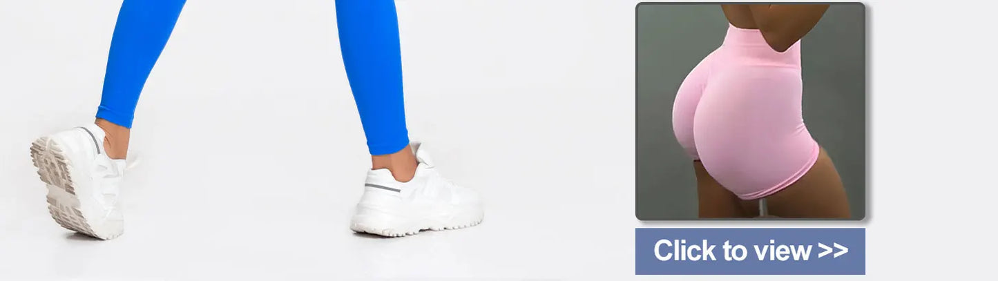 High-Impact Seamless Leggings - Scrunch Butt Design