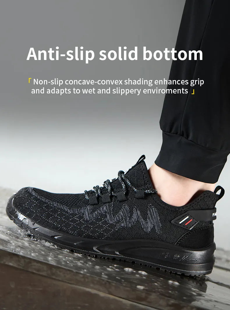 Steel Toe Work Shoes – Lightweight, Breathable Safety