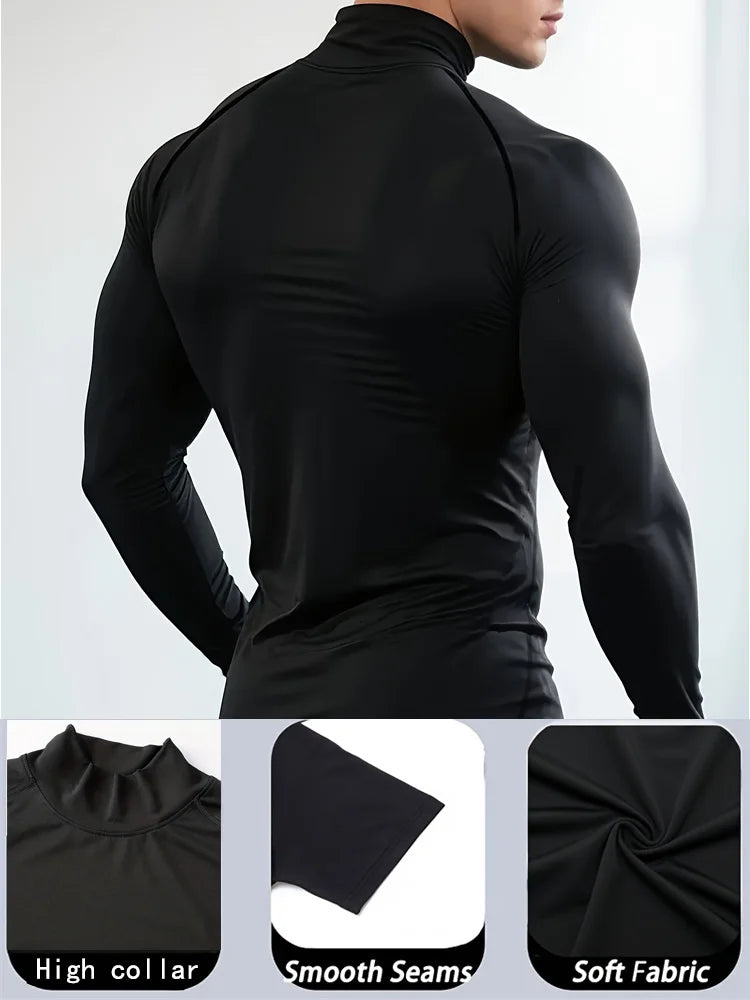 Men's Graphic Print Compression Top
