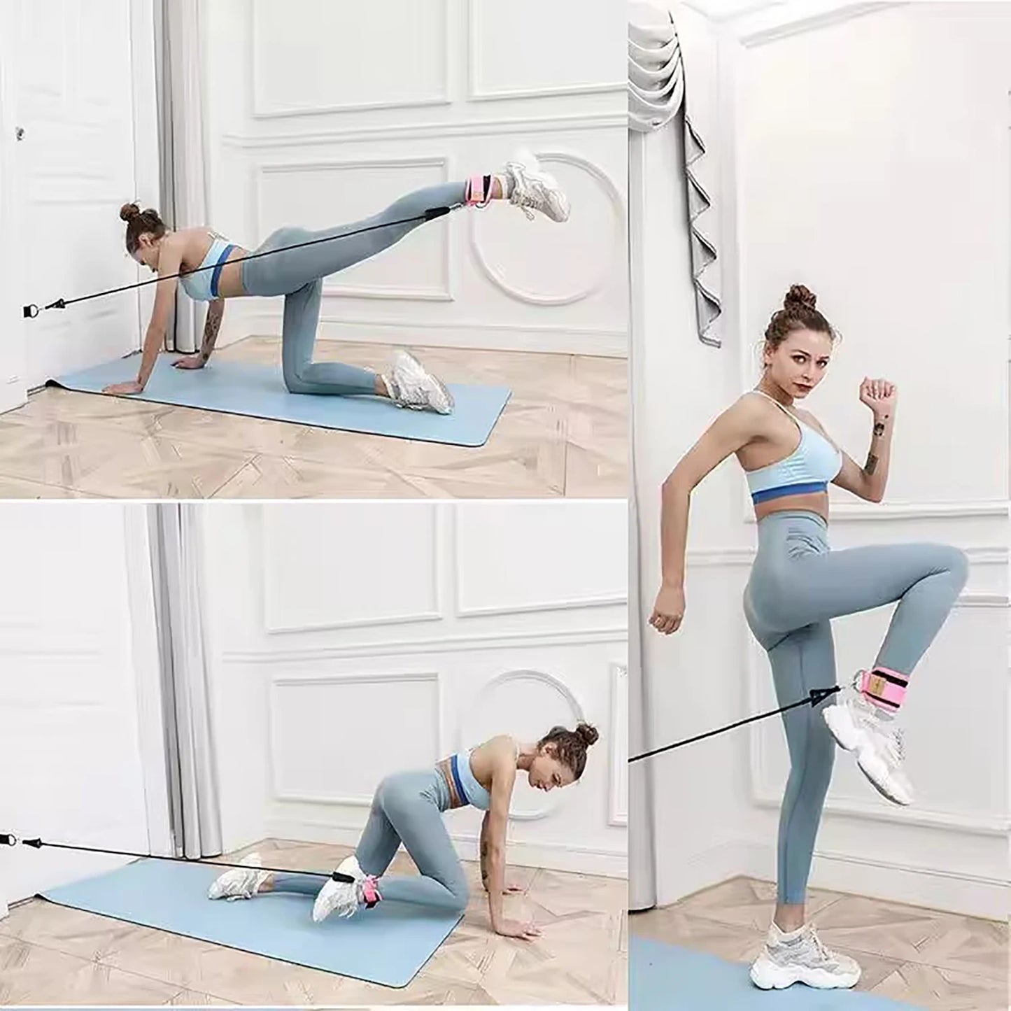 Ankle Resistance Bands Set for Glutes, Legs & Core Training