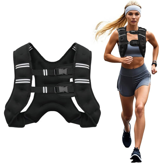Weighted Vest - Reflective Stripes for Workout & Running