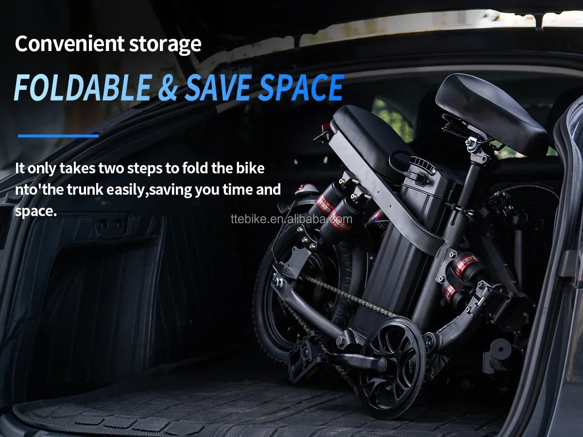 Foldable Electric Bike 400W 48V 30Ah – Urban Commuter