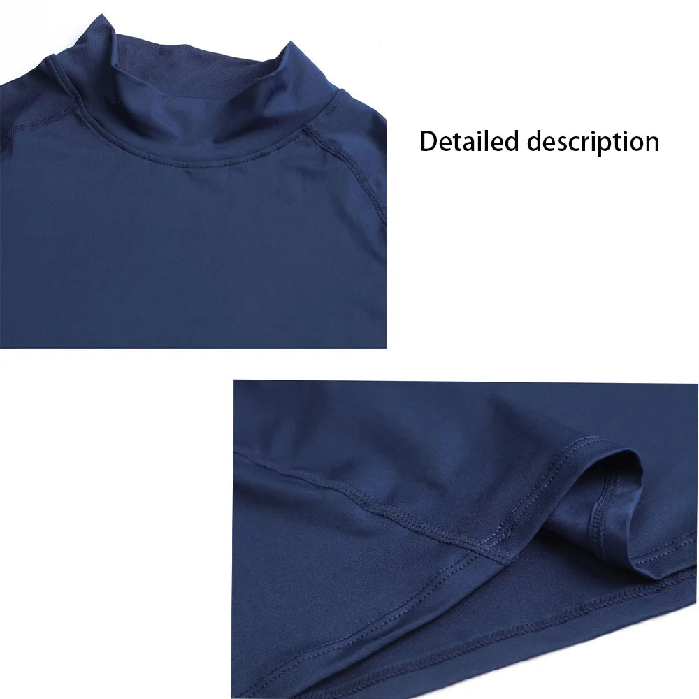 Men's High Neck Compression Shirt