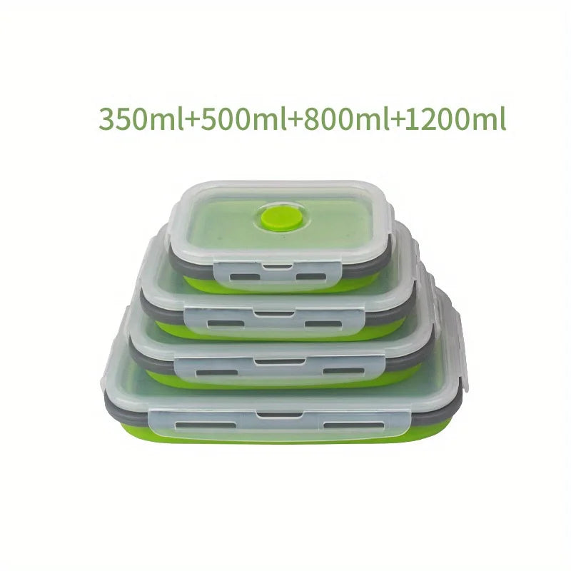 Collapsible Silicone Food Storage Containers