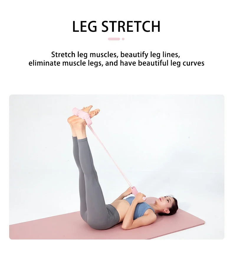 Four-Tube Pedal Tensioner - Yoga Resistance Band Fitness Equipment