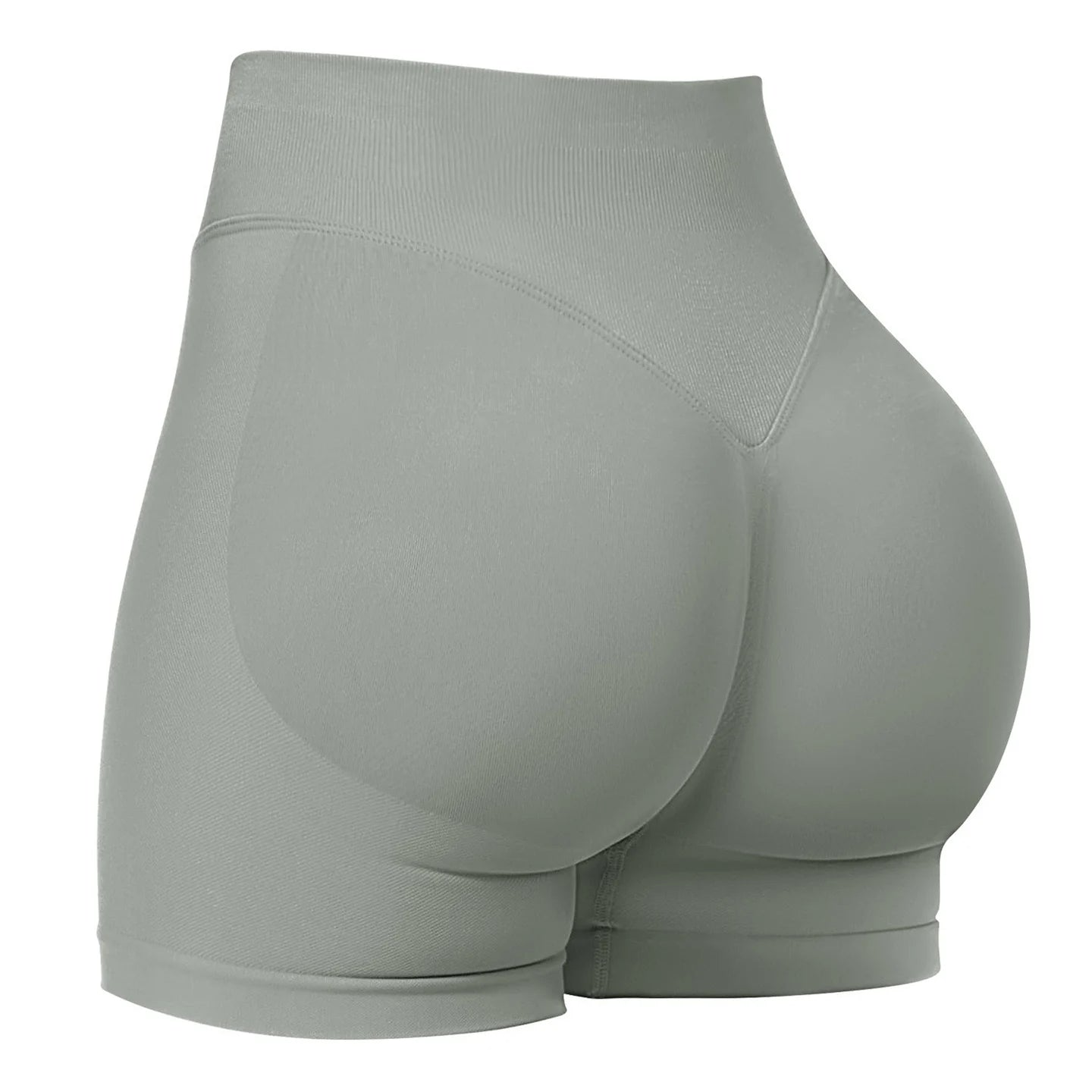 Women's Seamless Gym Shorts - Low Waist Yoga Running Shorts