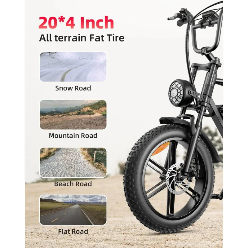 1000W Electric Bike 48V 15Ah – Off-Road & City Power