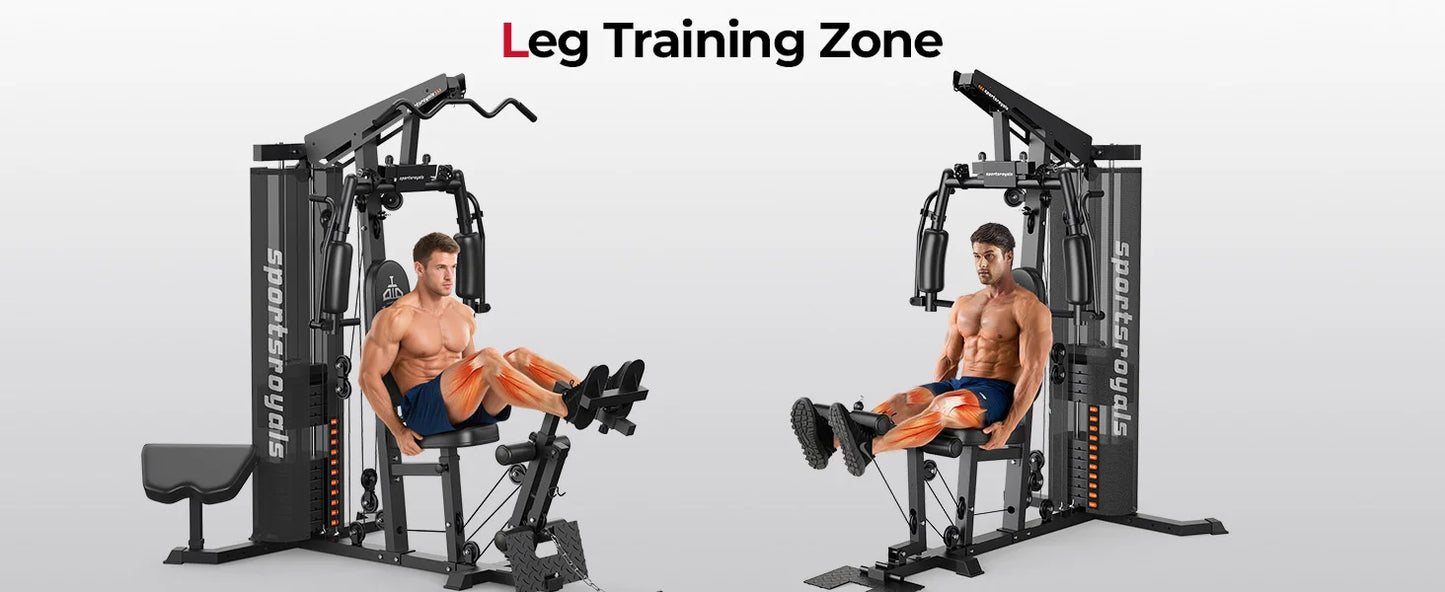 Home Gym Equipment - 150 lbs Weight Stack Full Body Workout