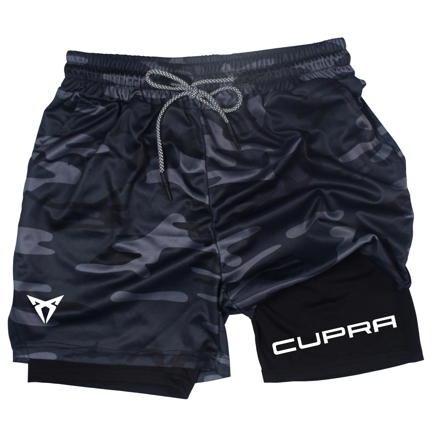 Men's Two-in-One Sports Shorts - Breathable Quick-Dry