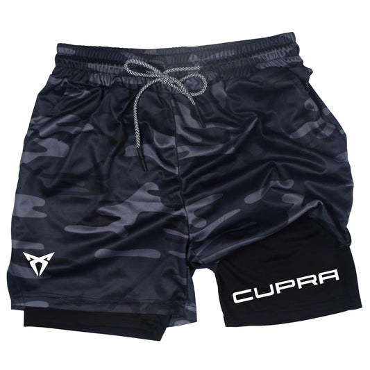 Men's Two-in-One Sports Shorts - Breathable Quick-Dry