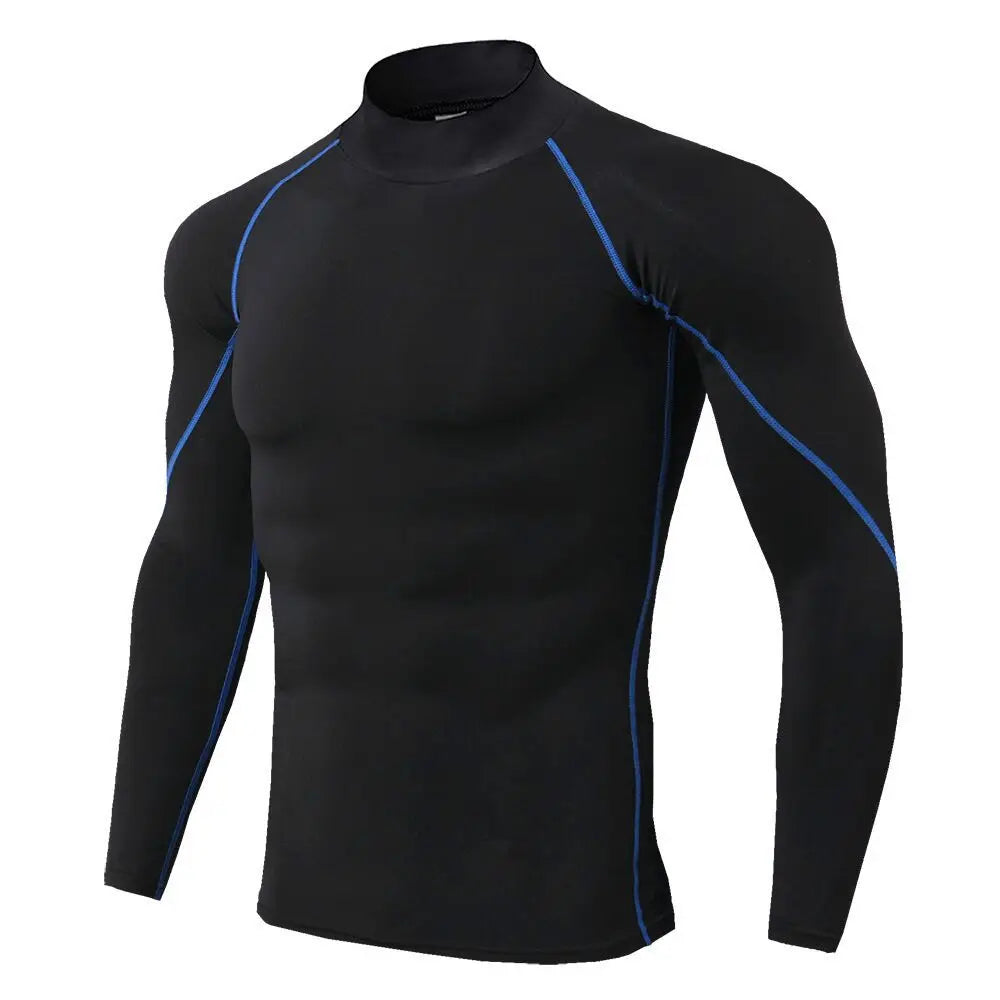 Men's Long Sleeve Compression Shirt - Quick Dry Bodybuilding Top