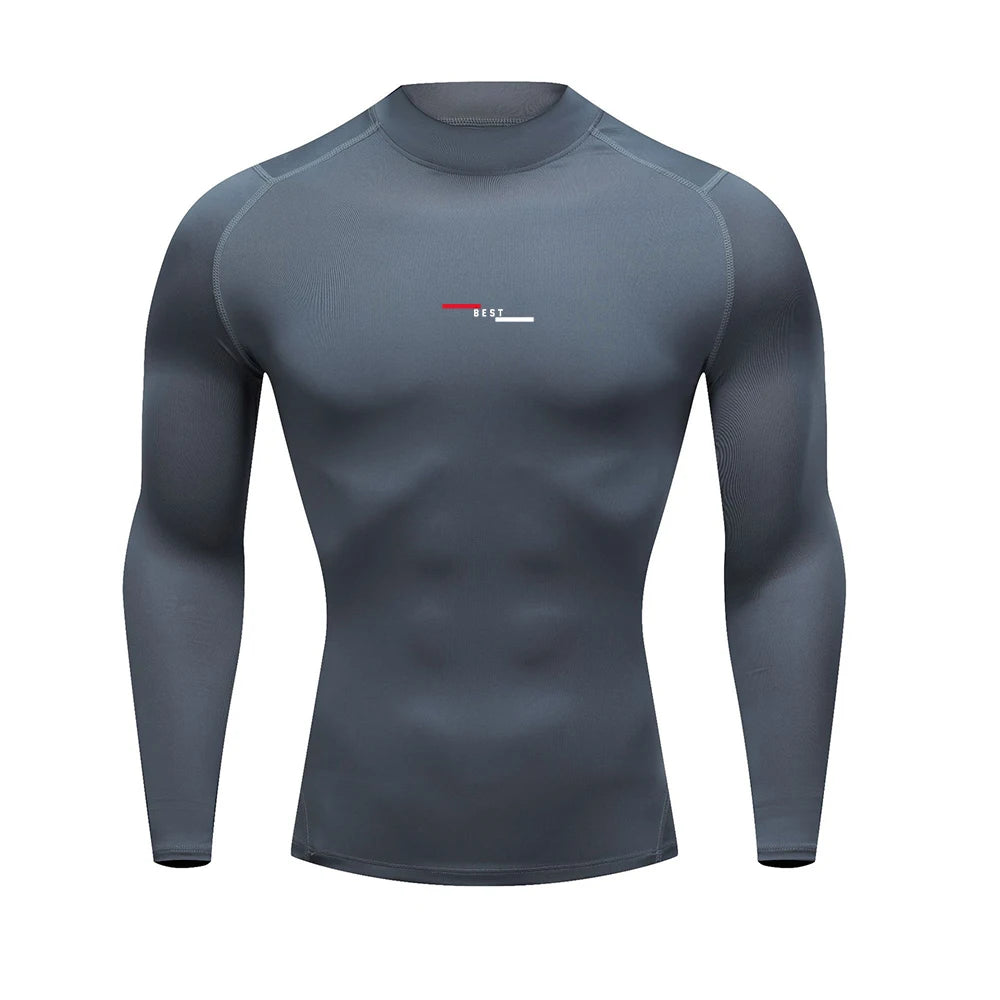 Men's High Neck Compression Shirt