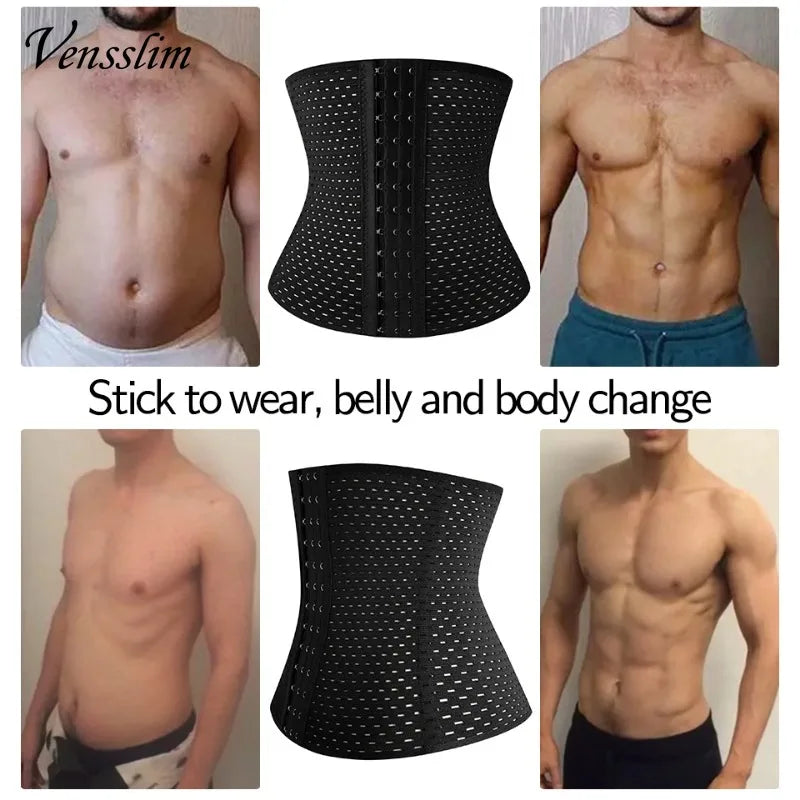 Men’s Waist Trainer Sweat Belt – Sauna Core Trimmer