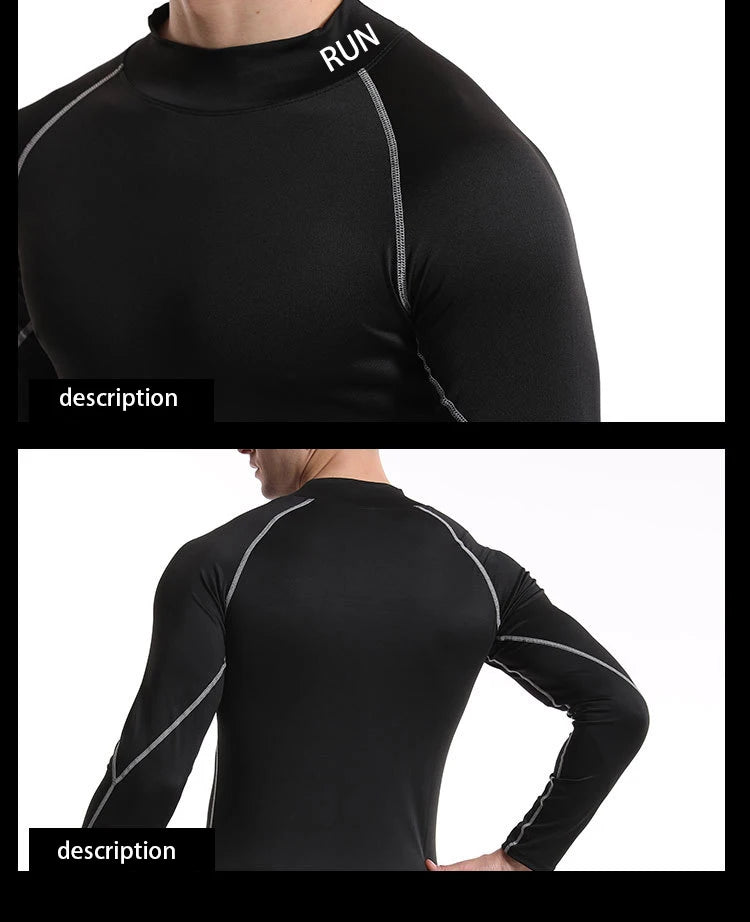 Men's Running Compression T-Shirt - Quick Dry Training Top