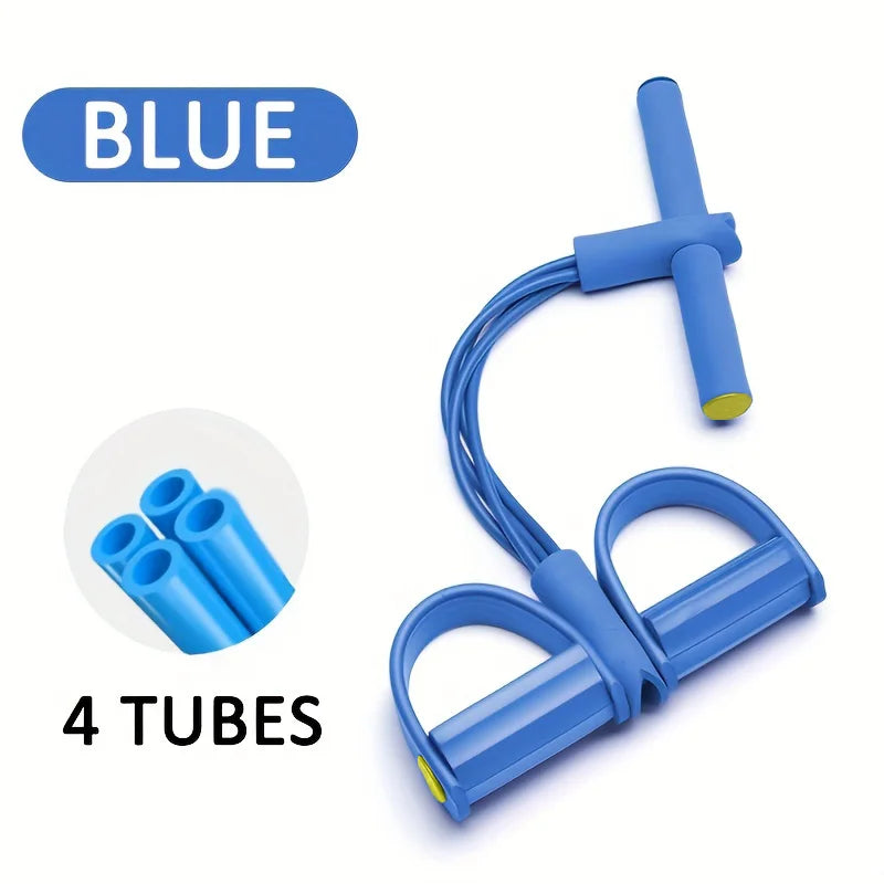 Four-Tube Pedal Tensioner - Yoga Resistance Band Fitness Equipment