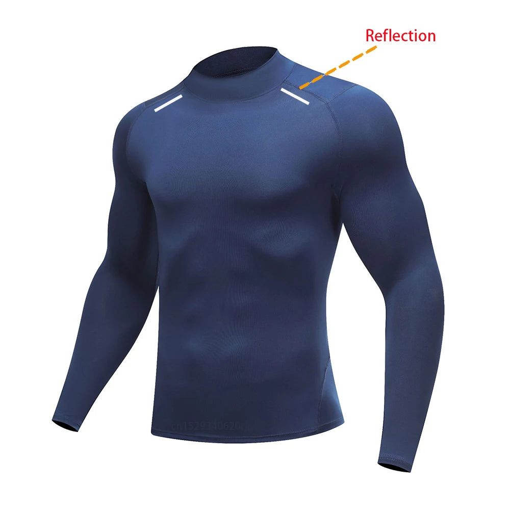 Men's High Neck Compression Shirt