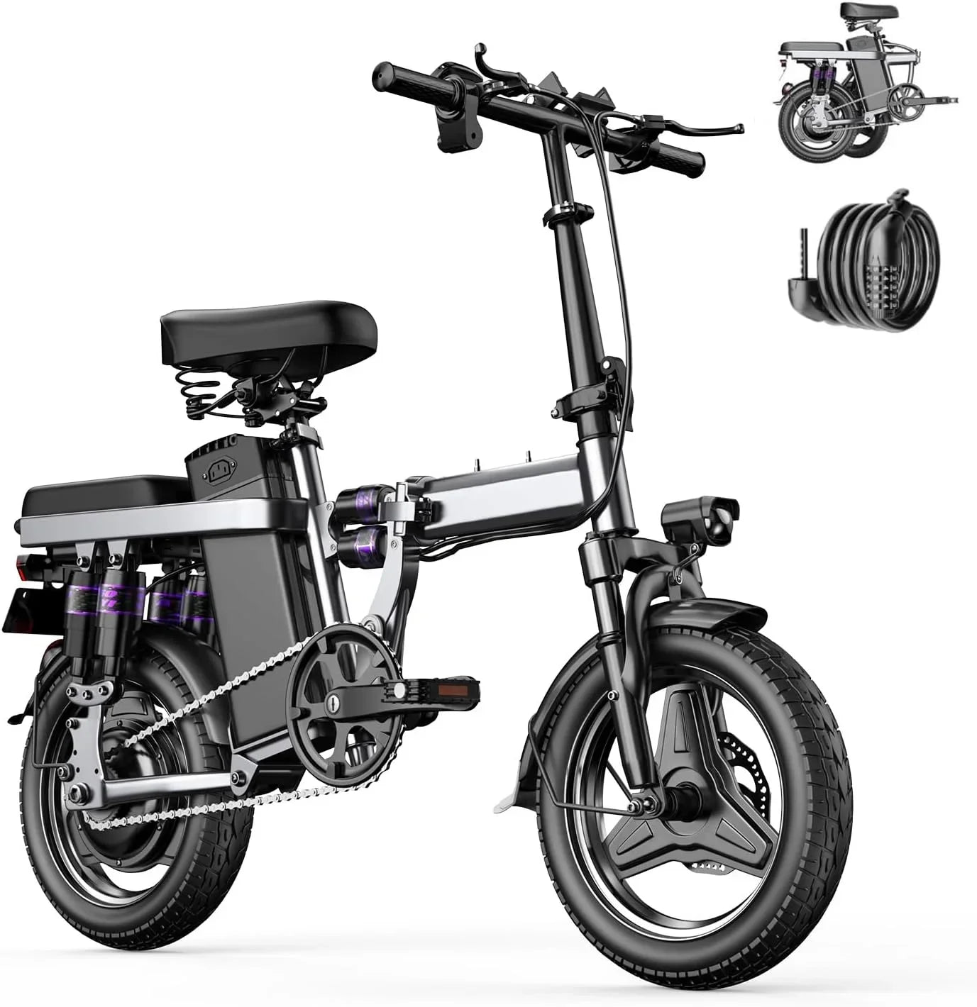 Foldable Electric Bike 400W 48V 30Ah – Urban Commuter