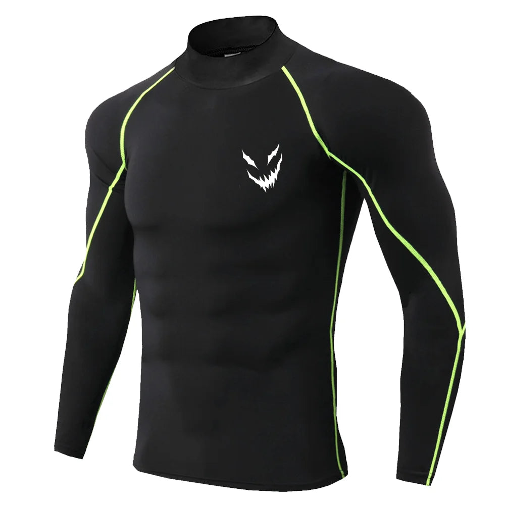Men's Graphic Print Compression Top