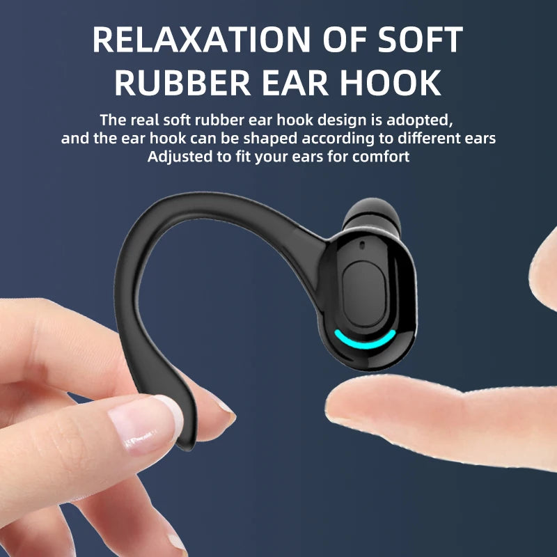 Bluetooth 5.2 Wireless Earphones - Waterproof HiFi Stereo Earbuds with Mic