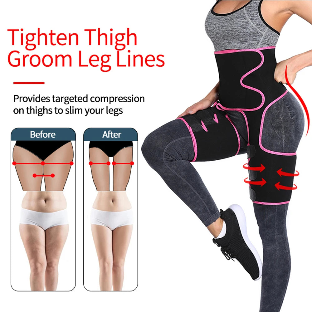 Women's 3-in-1 Waist Thigh Trimmer - Body Shaper & Butt Lifter