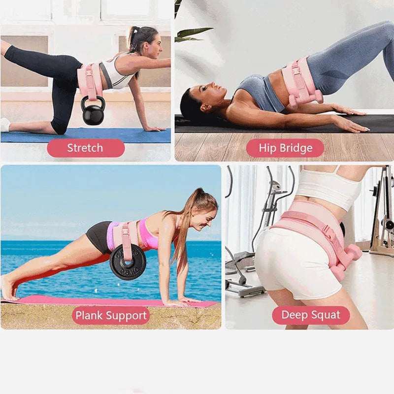 Hip Bridge Weight Belt - Adjustable Fitness Waist Training Belt