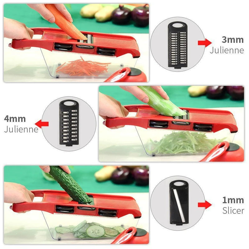 Multifunctional Vegetable Chopper - Kitchen Slicer & Grater