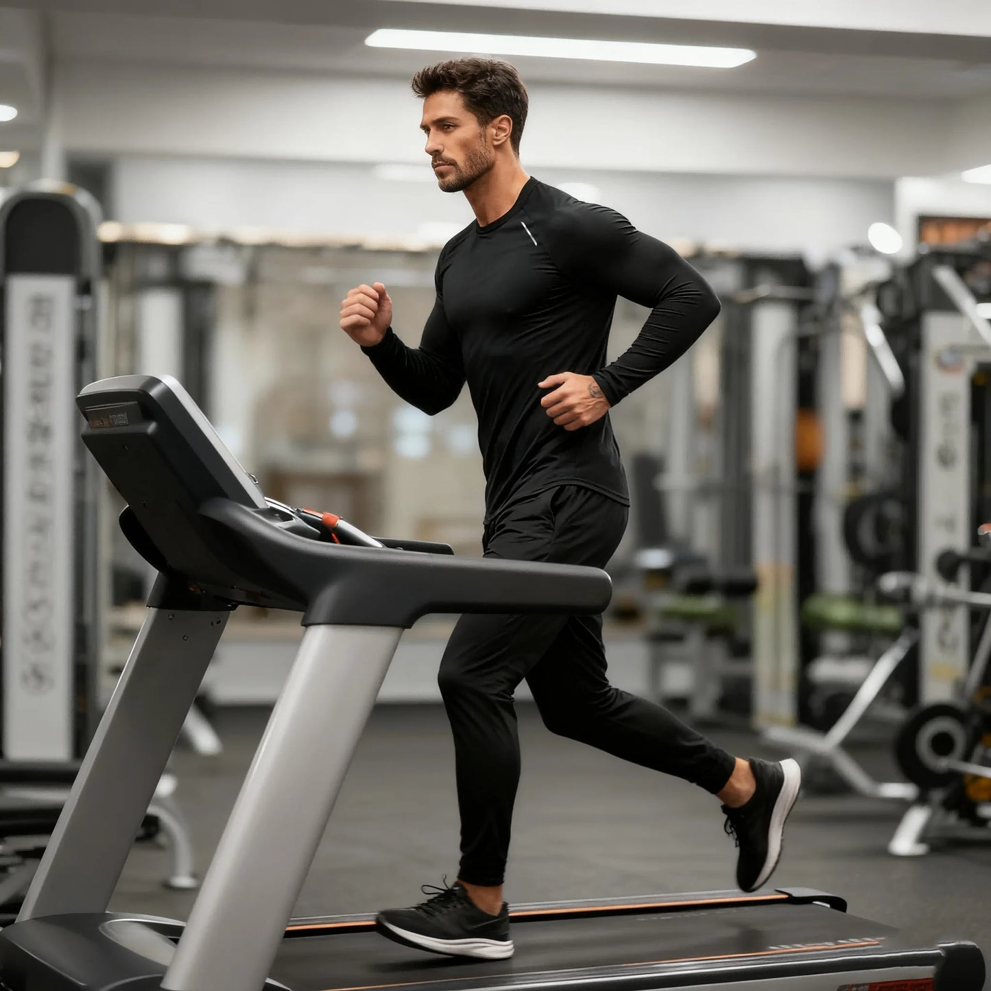 Men's Compression Long Sleeve Shirt - Quick Dry Gym Workout Bodybuilding Top