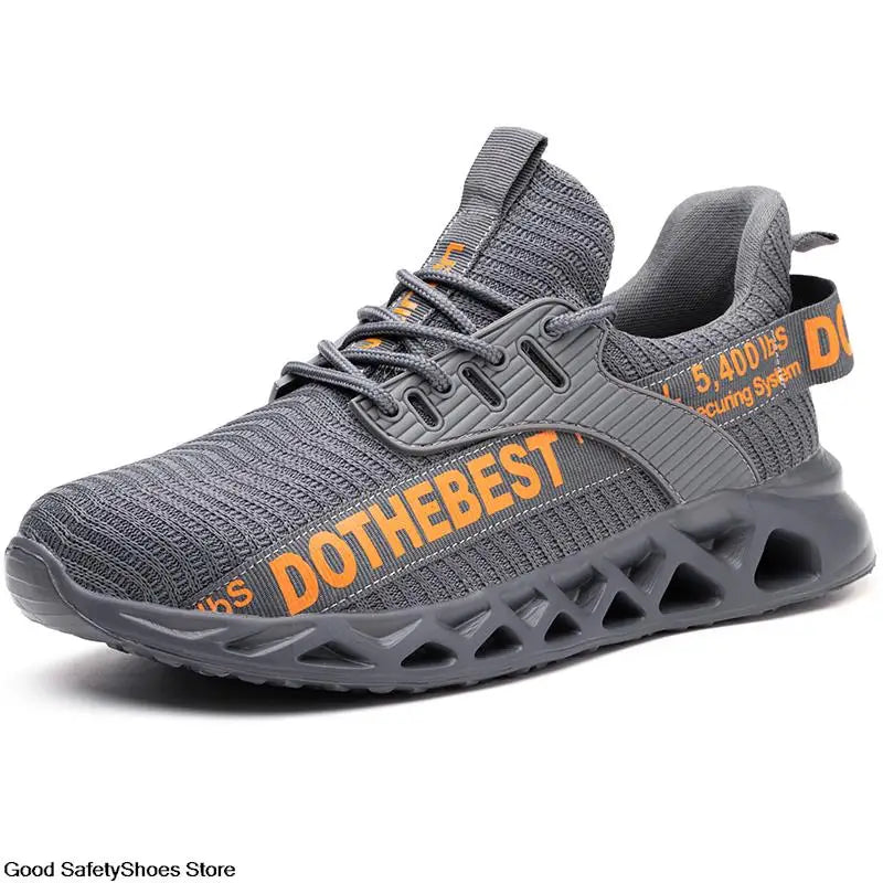 Lightweight Steel Toe Work Shoes with Breathable Safety Design