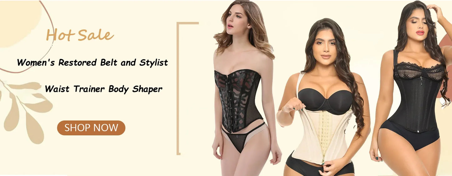 Women's Waist Trainer Vest - Corset Body Shaper Shapewear