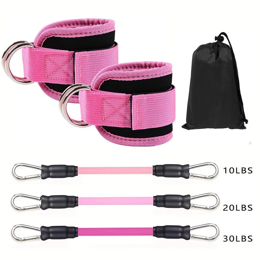 Ankle Resistance Bands Set for Glutes, Legs & Core Training