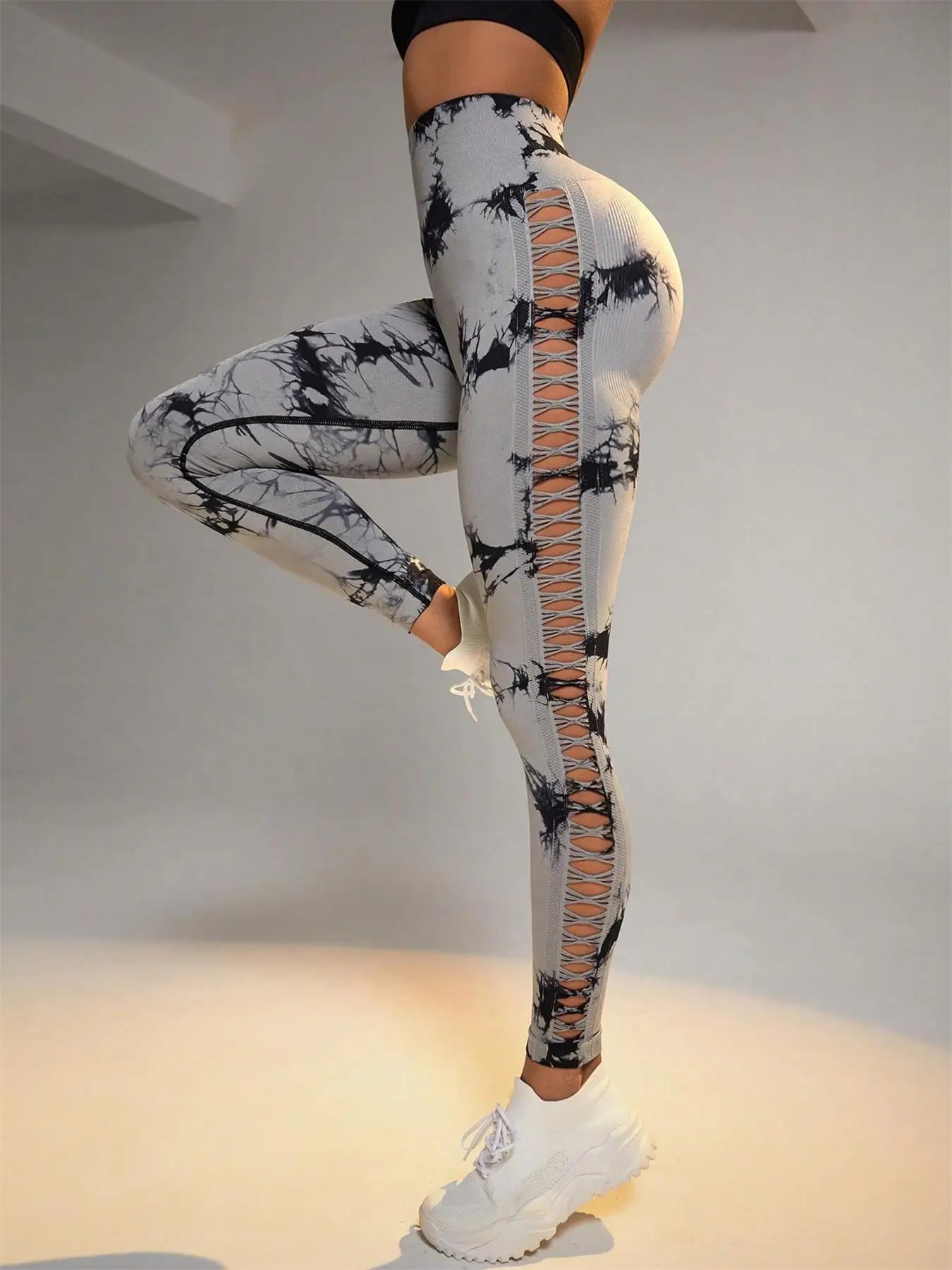Tie Dye Seamless Leggings - High Waist Scrunch Butt Lifting