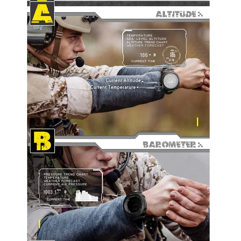 Adventure Pro Multi-Sport Watch - Waterproof with Altimeter & Compass