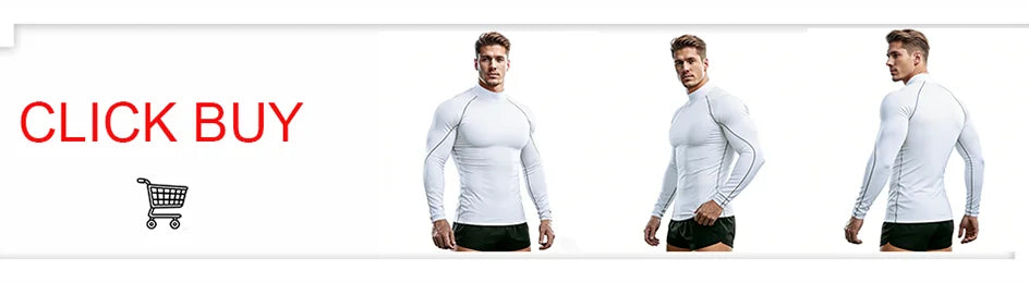 Men's Long Sleeve Compression Shirt – Elastic Training Top