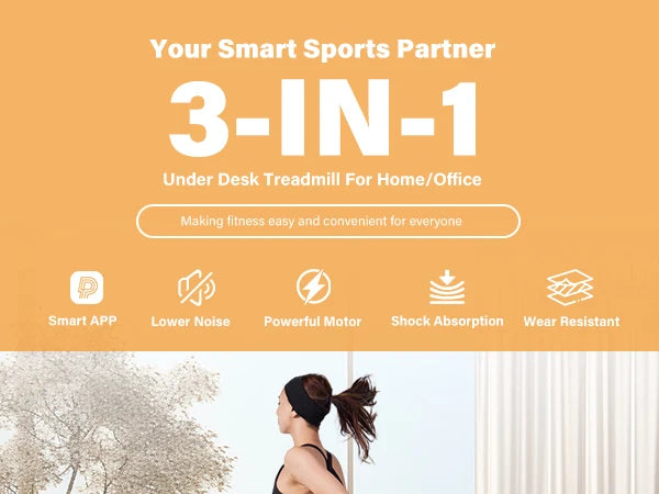 Home Treadmill 2.5HP – 300 lbs Walking & Running Machine
