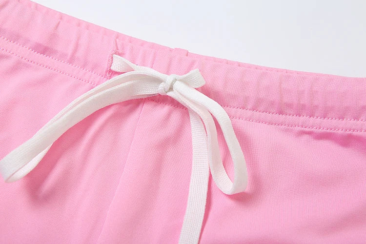 Women's 2-Piece Matching Set - Crop Top & Biker Shorts