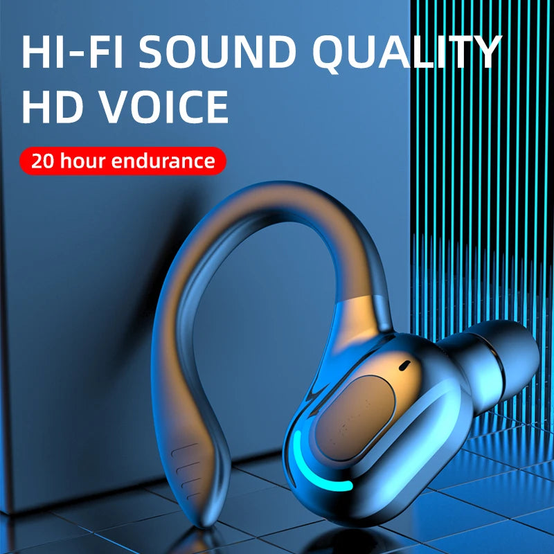 Bluetooth 5.2 Wireless Earphones - Waterproof HiFi Stereo Earbuds with Mic